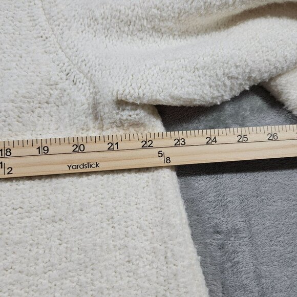 J Jill Cardigan Womens XL Petite Cream Cozy Coastal Chic Neutral Textured Duster - Picture 8 of 9